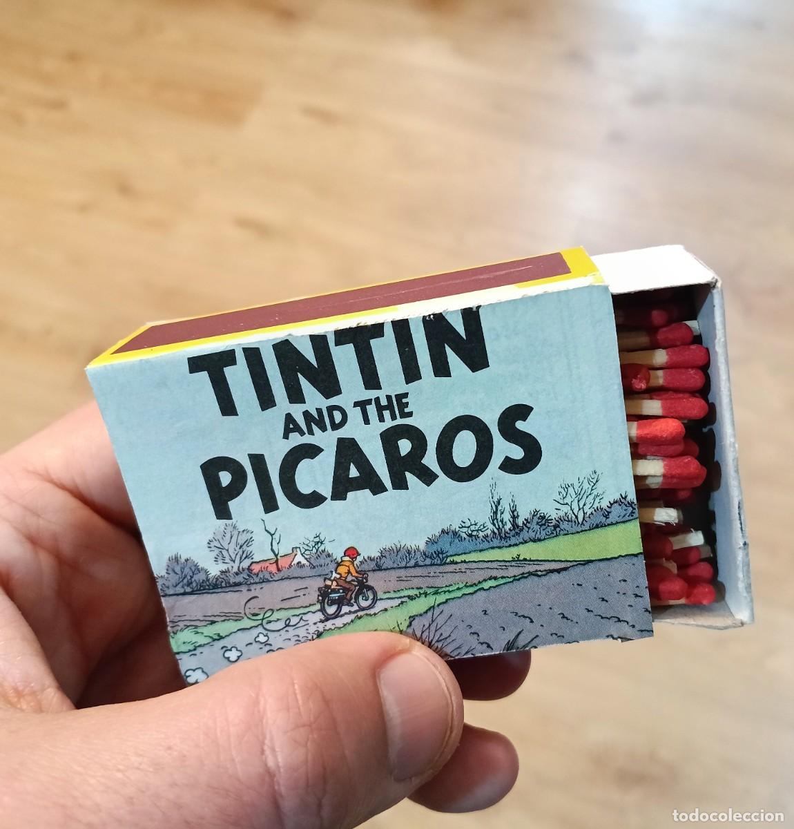 C&oacute;mics: Caja de cerillas. Artesanal. Gran tama&ntilde;o. Tint&iacute;n y los P&iacute;caros.