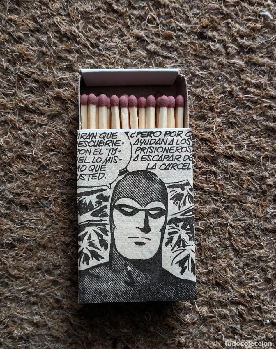 C&oacute;mics: Caja de cerillas. Artesanal. El Hombre Enmascarado. The Phantom. Lee Falk y Ray Moore.