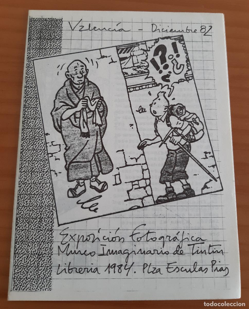 C&oacute;mics: FOLLETO - EXPOSICI&Oacute;N FOTOGR&Aacute;FICA MUSEO IMAGINARIO DE TINTIN - LIBRER&Iacute;A 1984 - PERFECTO ESTADO