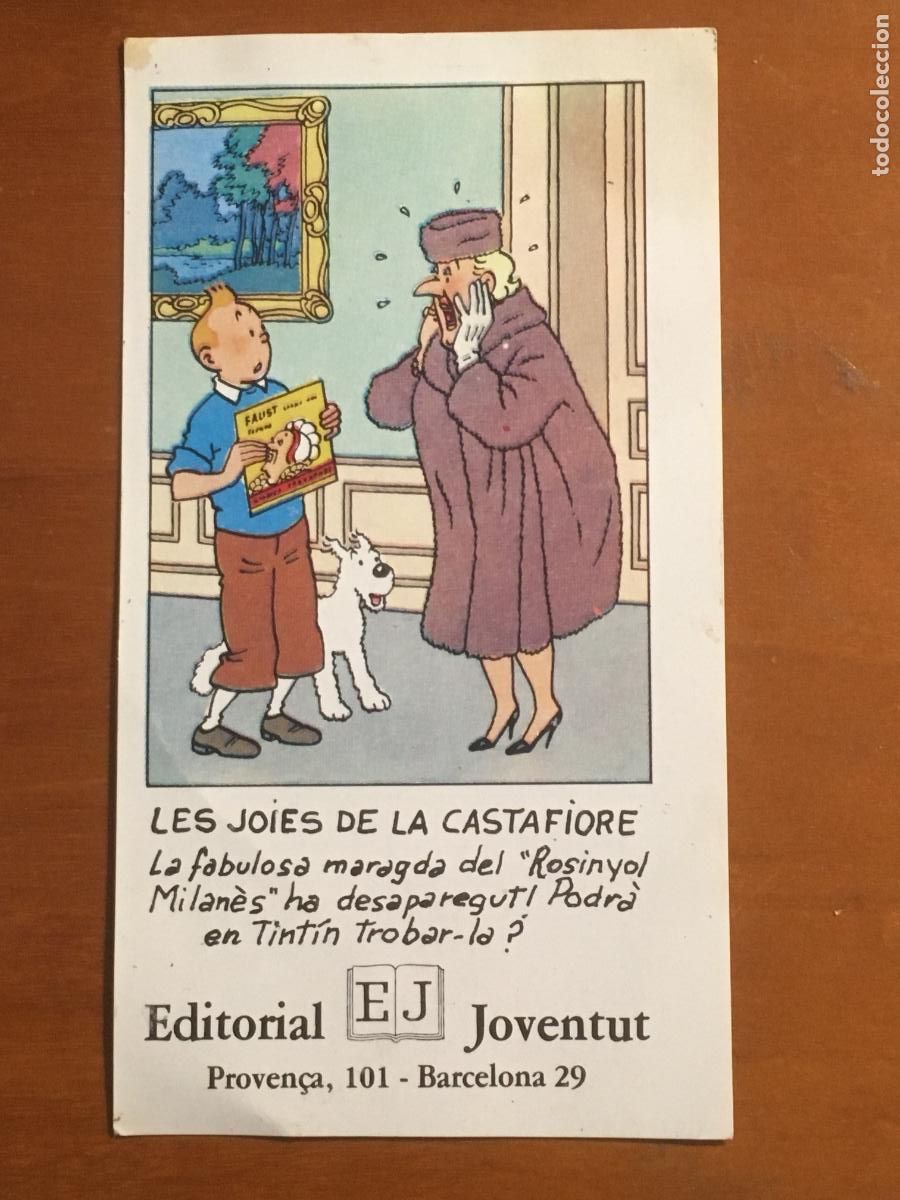 C&oacute;mics: tintin les joies de la castafiore editorial juventud folleto publicitario original de epoca