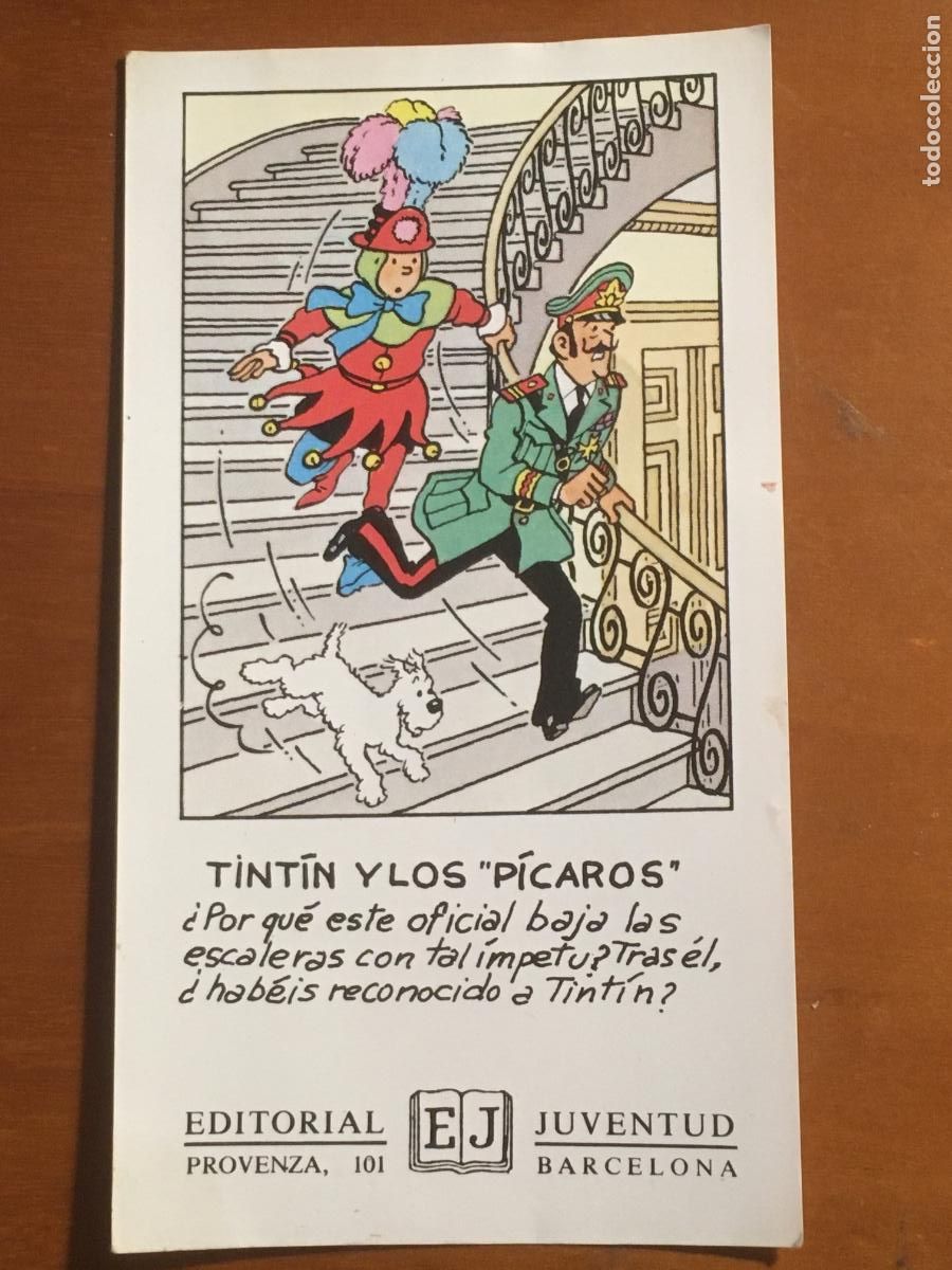 C&oacute;mics: tintin y los picaros editorial juventud folleto publicitario original de epoca