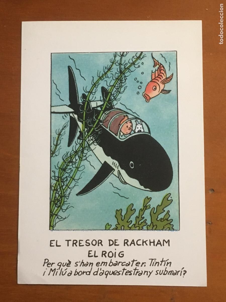 C&oacute;mics: tintin el tresor de rackham el roig editorial juventud folleto publicitario original de epoca