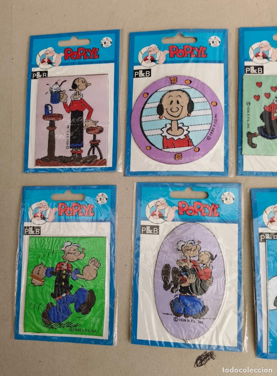 C&oacute;mics: 10 parches tela termoadhesivos popeye a&ntilde;o 1996 - Foto 2