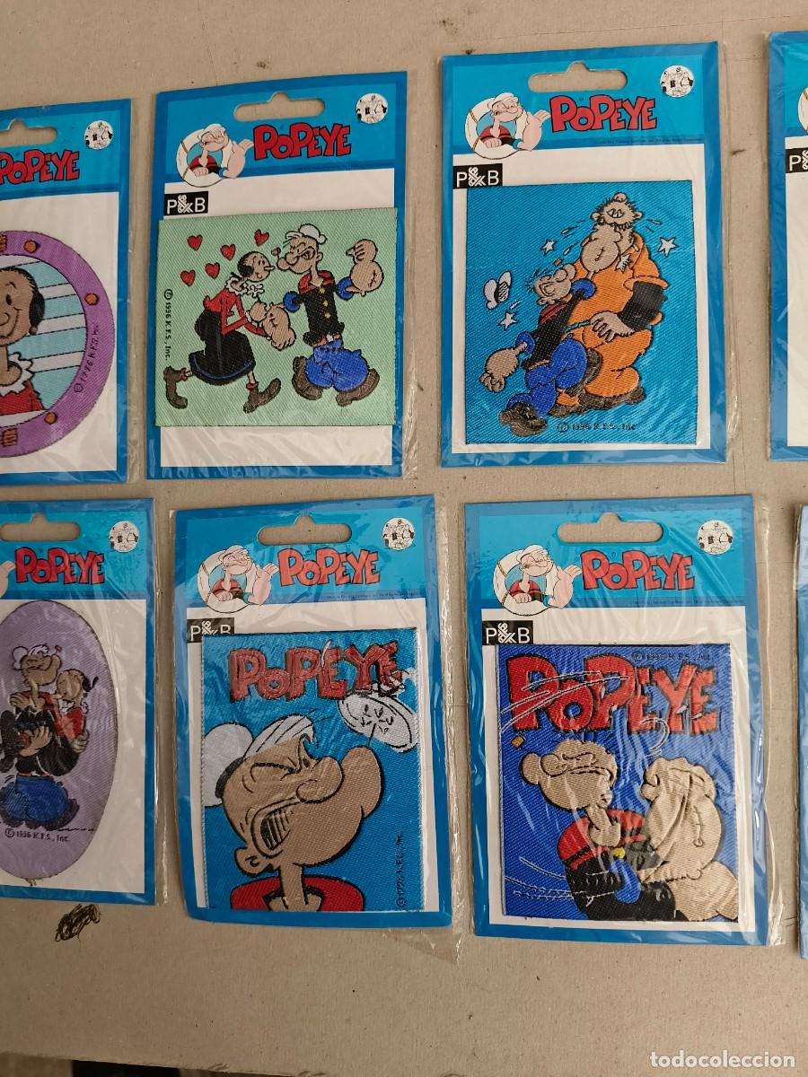 C&oacute;mics: 10 parches tela termoadhesivos popeye a&ntilde;o 1996 - Foto 3