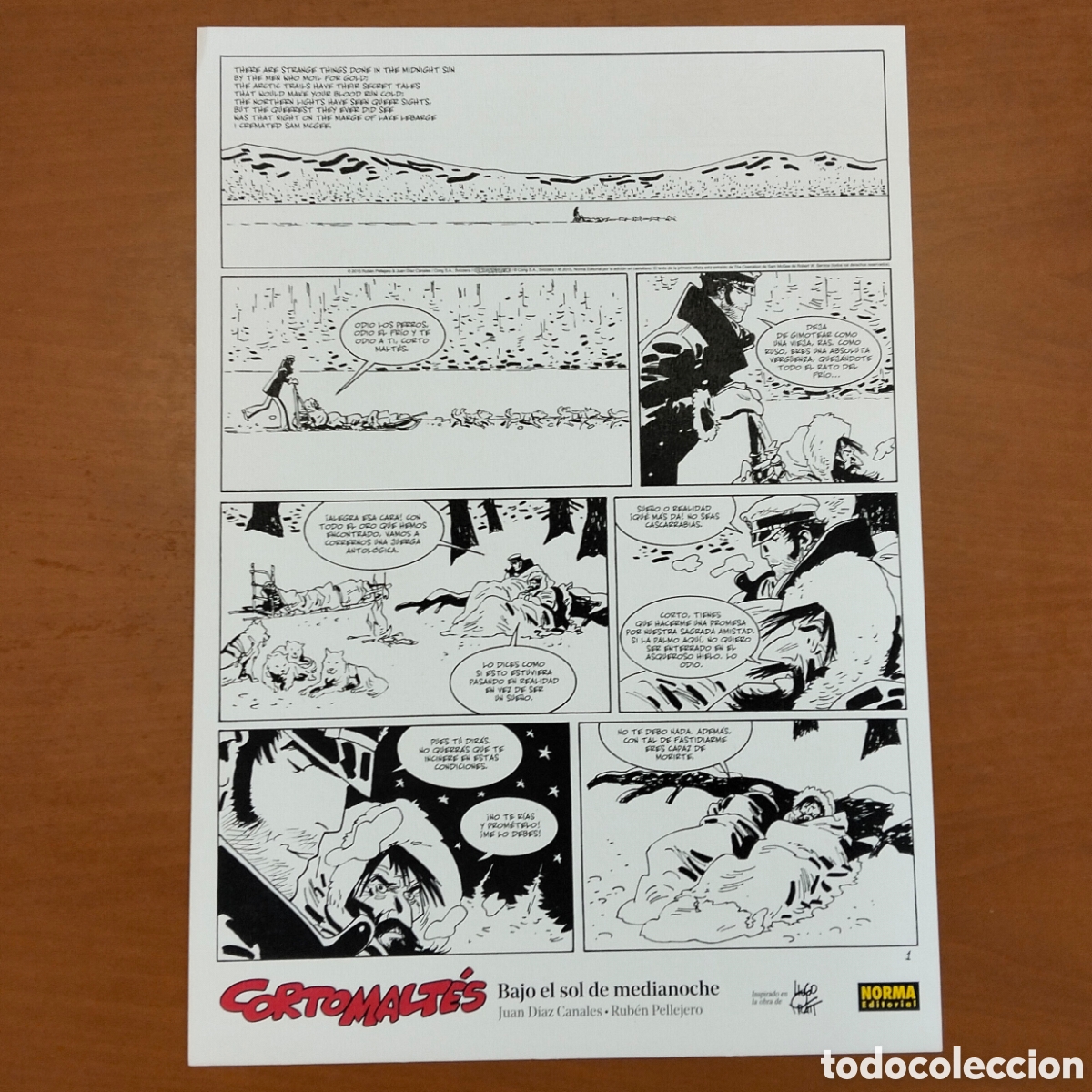 C&oacute;mics: L&aacute;mina - Cartel de CORTO MALT&Eacute;S, Norma Editorial, a&ntilde;o 2015 CORTOMALT&Eacute;S