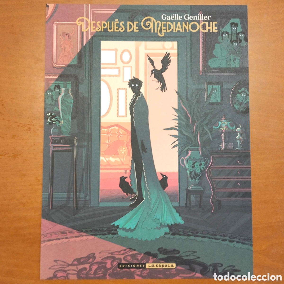 C&oacute;mics: L&aacute;mina - Cartel de la novela gr&aacute;fica DESPU&Eacute;S DE MEDIANOCHE de Ga&euml;lle Geniller, Ediciones La C&uacute;pula