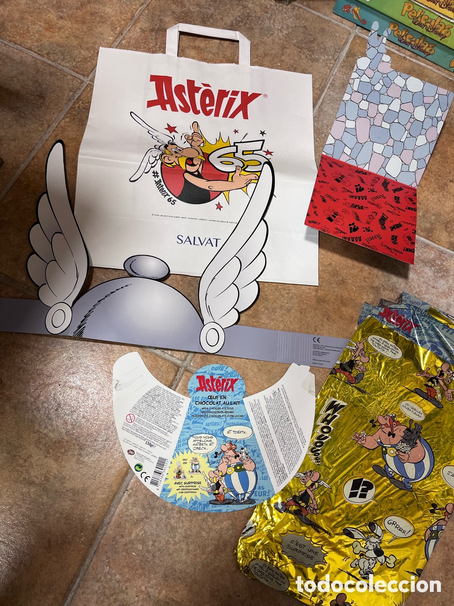 C&oacute;mics: Lote de art&iacute;culos de papel de Asterix - Foto 1