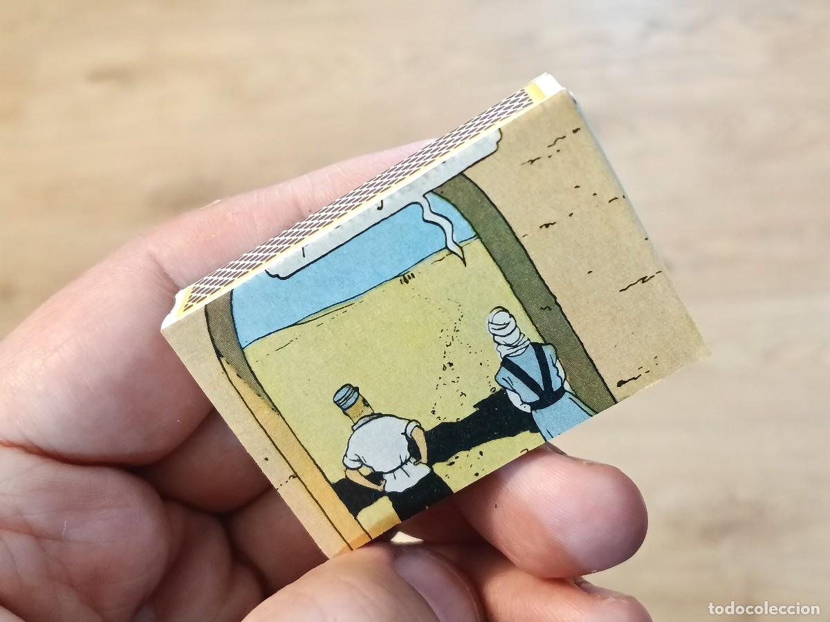 Comics: Caja de cerillas. Artesanal. El cangrejo de las pinzas de oro. Tint&iacute;n. Llena. Dos caras