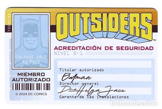C&oacute;mics: Outsiders, acreditaci&oacute;n de seguridad - ECC Ediciones, 2024