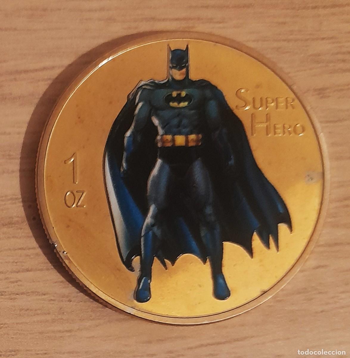 C&oacute;mics: Batman - Moneda de Acero Chapada en Plata - DC - 2014 - Foto 1