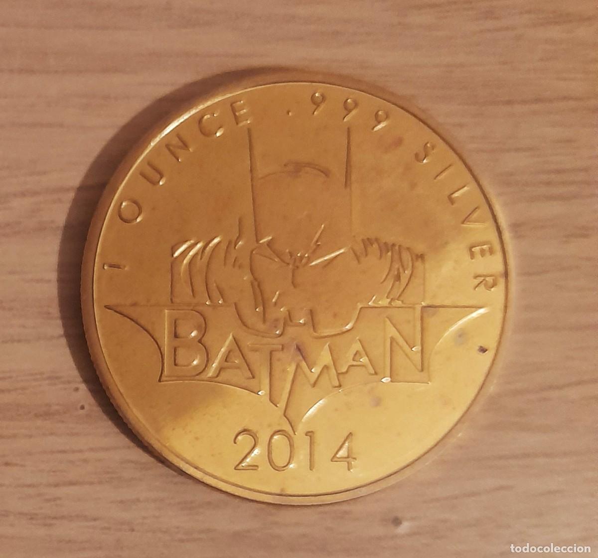 C&oacute;mics: Batman - Moneda de Acero Chapada en Plata - DC - 2014 - Foto 2