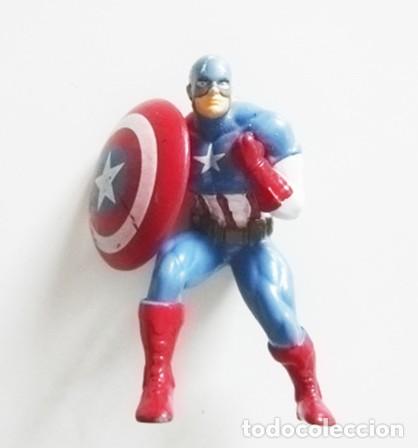 Comics: EL CAPIT&Aacute;N AM&Eacute;RICA - FIGURA DE GOMA COMANSI - PERSONAJE DE C&Oacute;MIC MARVEL SUPERH&Eacute;ROE - MU&Ntilde;ECO JUGUETE