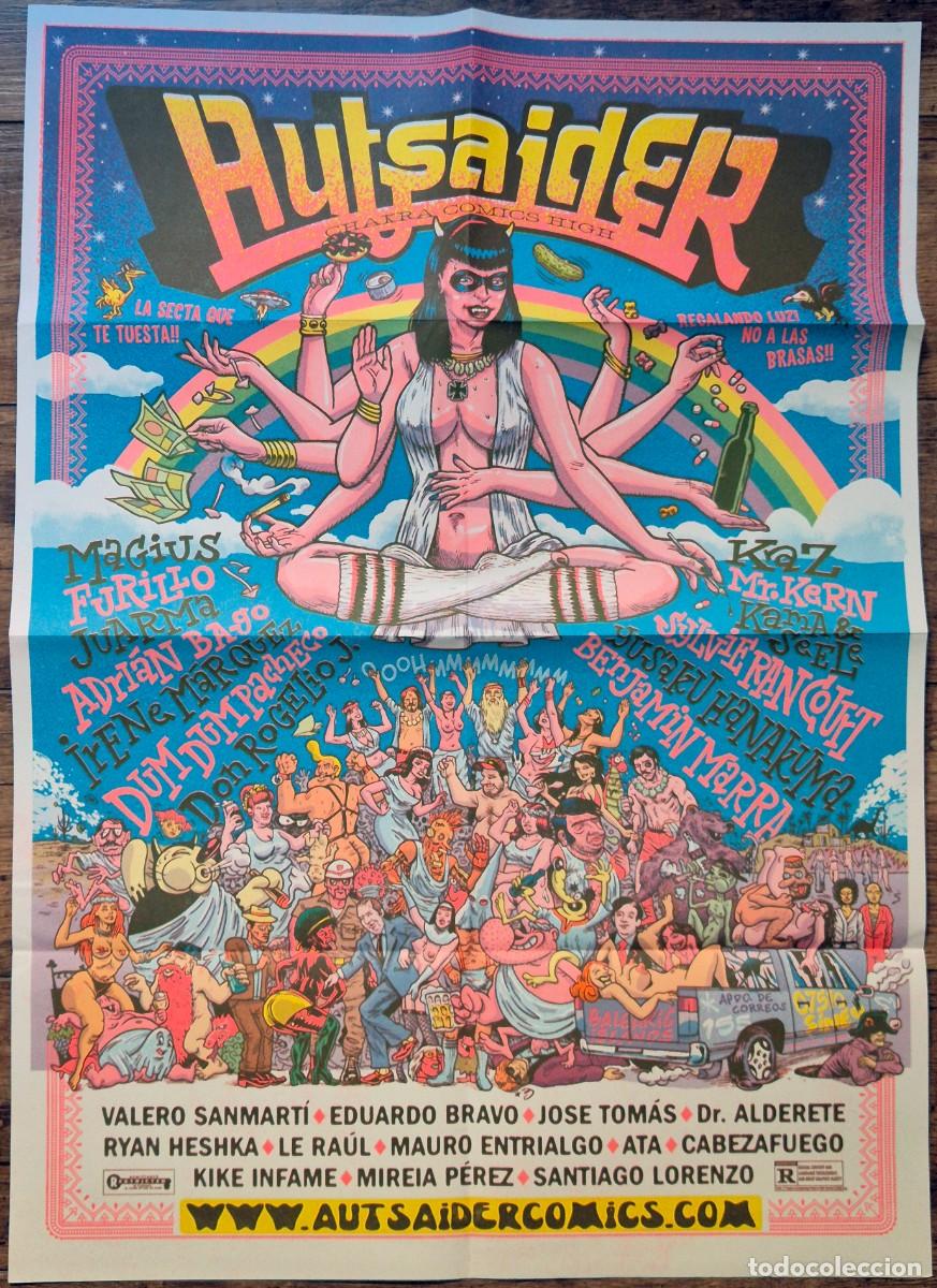 C&oacute;mics: P&oacute;ster promocional de la editorial Autsaider C&oacute;mics (Ryan Heshka, Dr. Alderete, Mauro Entrialgo...)