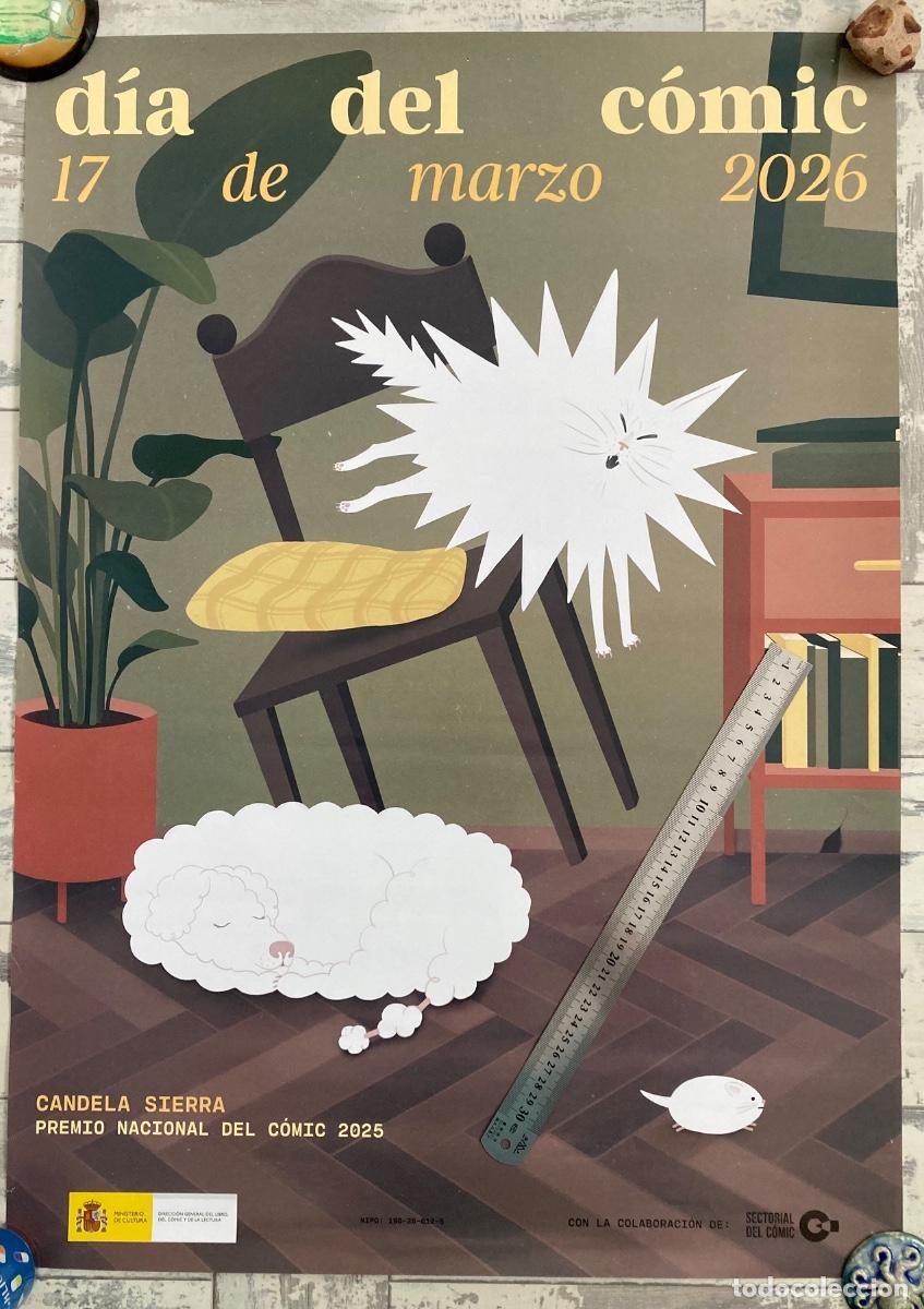 C&oacute;mics: D&iacute;a del c&oacute;mic 2026 poster Candela Sierra Premio Nacional del C&oacute;mic 2025