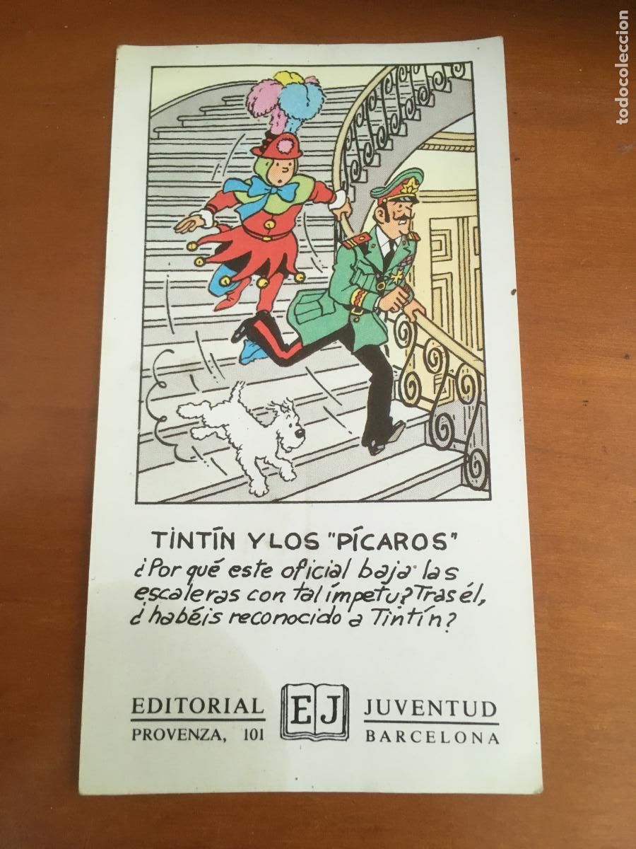 C&oacute;mics: TINTIN Y LOS PICAROS EDITORIAL JUVENTUD FOLLETO PUBLICITARIO ORIGINAL DE EPOCA