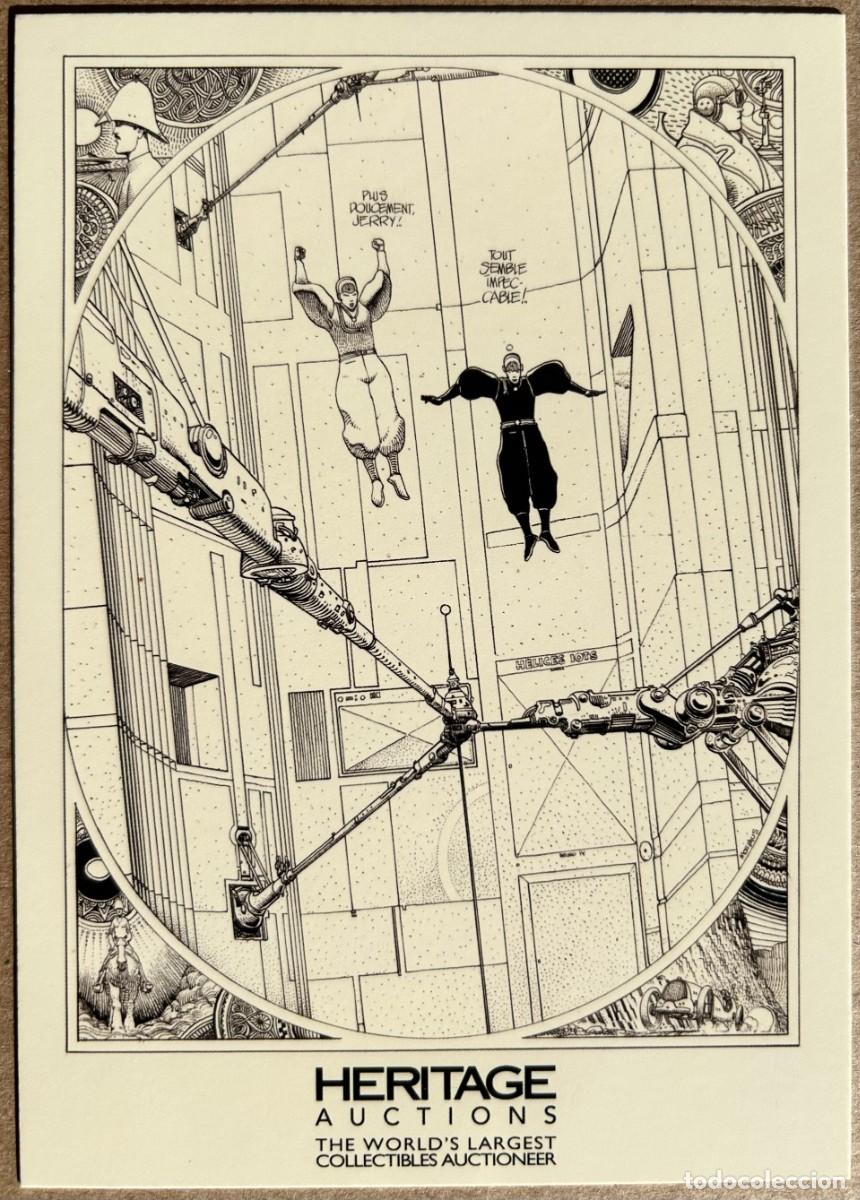 C&oacute;mics: Flyer Tipo Postal Subasta Heritage Abril 2026 Moebius
