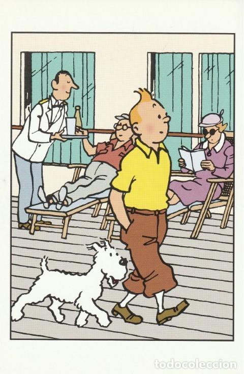 C&oacute;mics: POSTAL TINTIN HERG&Eacute; MOULINSART N&ordm; 001