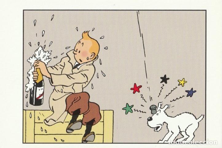 C&oacute;mics: POSTAL TINTIN HERG&Eacute; MOULINSART N&ordm; 034