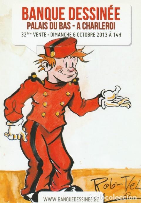 C&oacute;mics: POSTAL SPIROU BANQUE DESINEE 2013 ROB-VEL - Foto 1