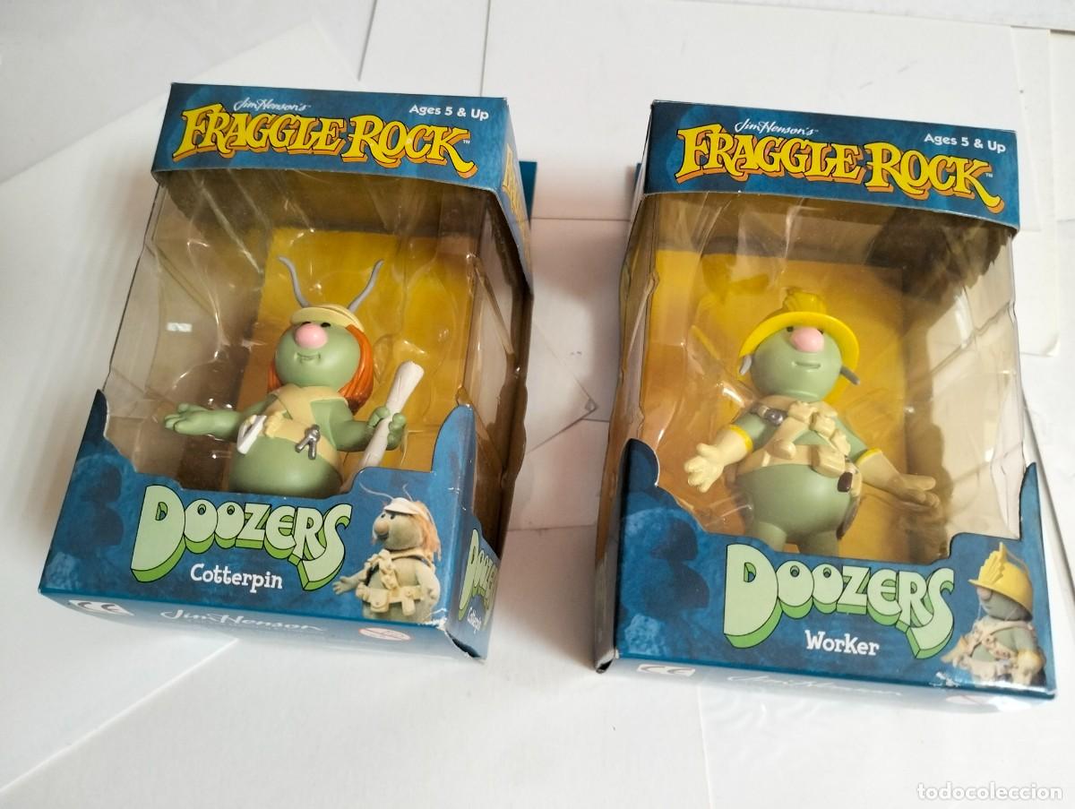Comics: Doozers : Worker + cotterpin...Fraggle Rock... LOTE 2 FIGURAS ..(Sababa Toys, 2003