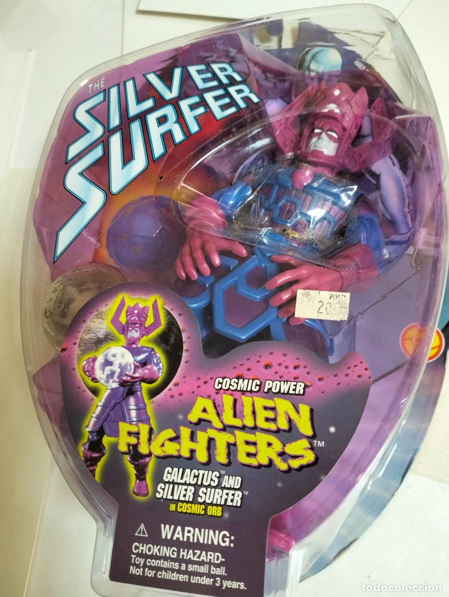 C&oacute;mics: SILVER SURFER AND GALACTUS : ALIEN FIGHTERS...TOY BIZ