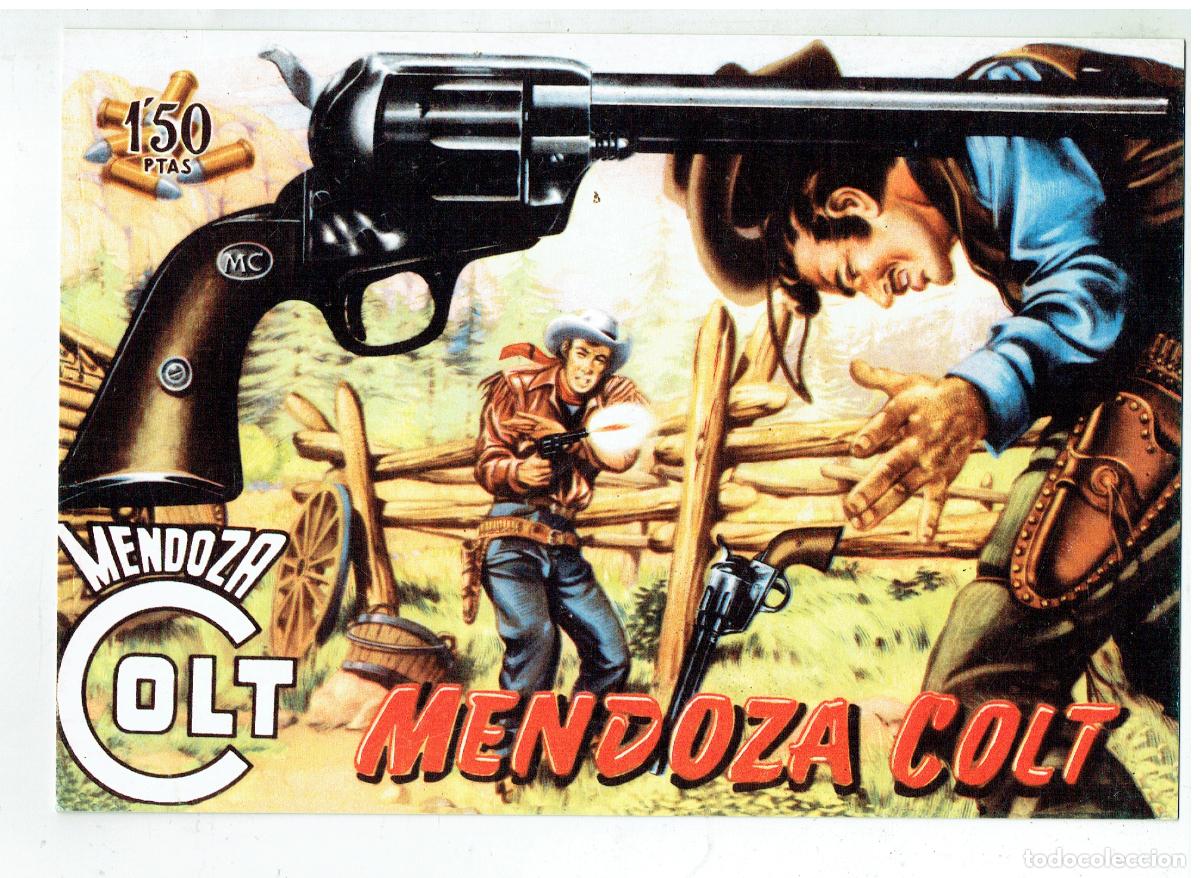 C&oacute;mics: FICHA TAMA&Ntilde;O CUARTILLA DE MENDOZA COLT. PORTADA N&ordm; 1. (Z/34.1)