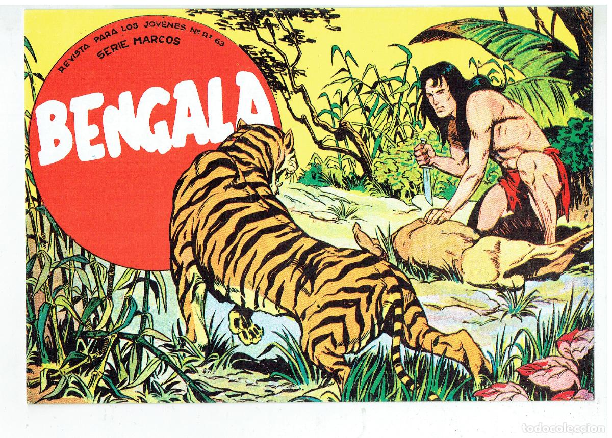 C&oacute;mics: FICHA TAMA&Ntilde;O CUARTILLA DE: BENGALA. PORTADA N&ordm; 1. (Z/34.1)