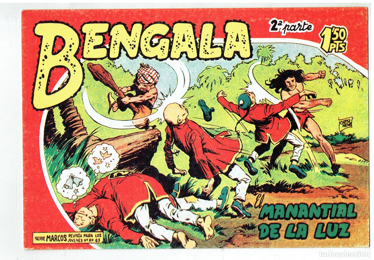 C&oacute;mics: FICHA TAMA&Ntilde;O CUARTILLA DE: BENGALA, 2&ordf; PARTE. PORTADA N&ordm; 1. EL MANANTIAL DE LA LUZ. (Z/34.1)