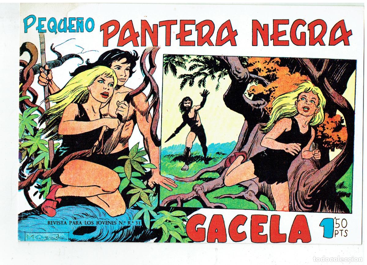 C&oacute;mics: FICHA TAMA&Ntilde;O CUARTILLA DE: PEQUE&Ntilde;O PANTERA .PORTADA N&ordm; 125. GACELA. (Z/34.1)