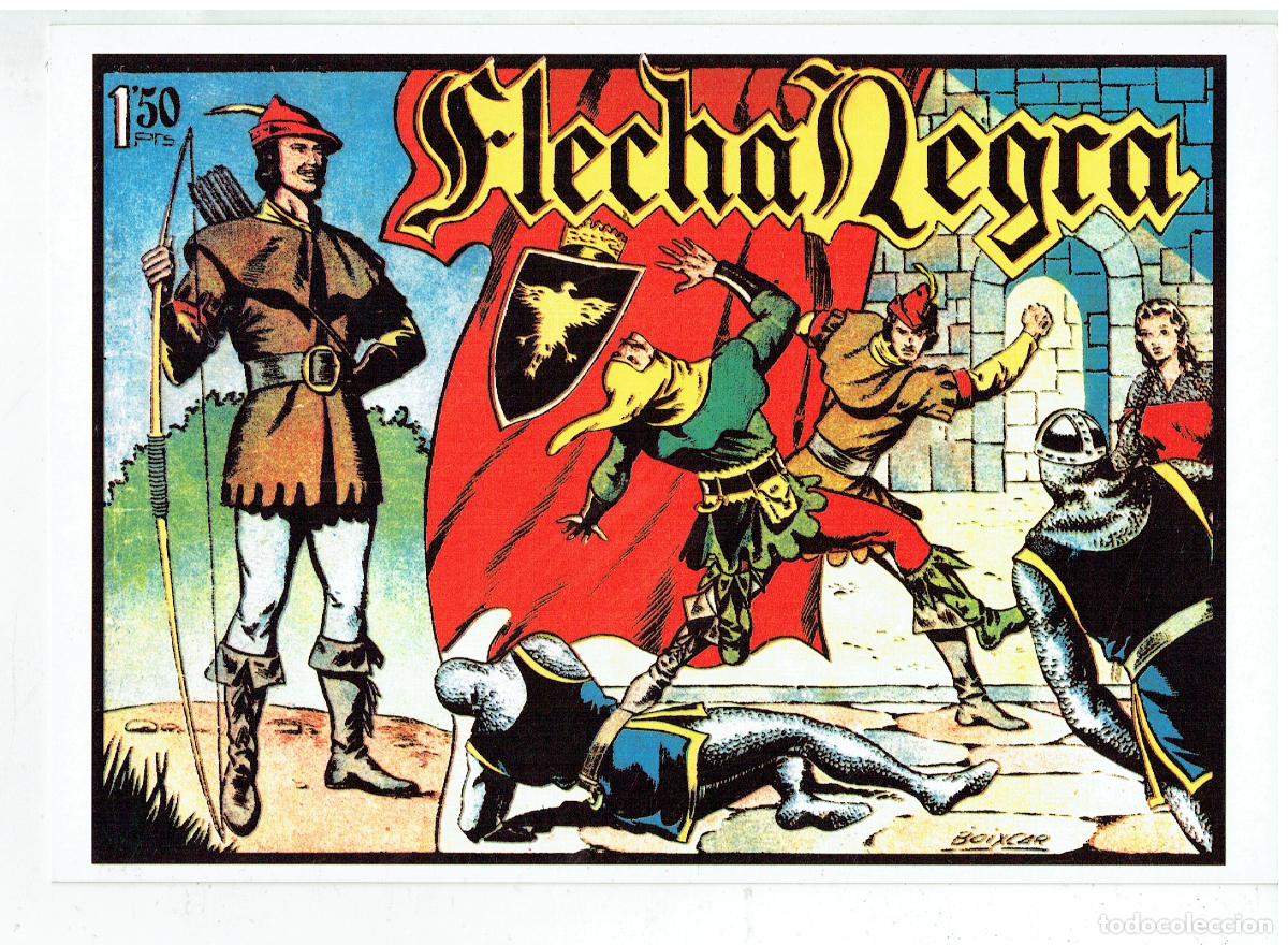 C&oacute;mics: FICHA TAMA&Ntilde;O CUARTILLA DE: FLECHA NEGRA. PORTADA N&ordm; 1. EDT. TORAY. (Z/34.1)