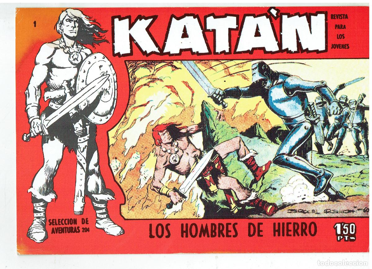C&oacute;mics: FICHA TAMA&Ntilde;O CUARTILLA DE: KAT&Aacute;N. PORTADA N&ordm; 1. LOS HOMBRES DE HIERRO. TORAY. (Z/34.1)
