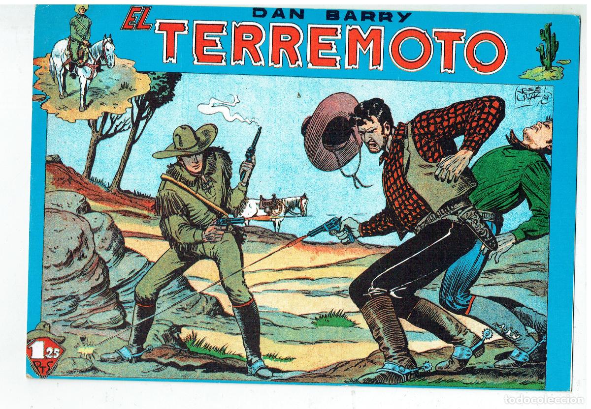 C&oacute;mics: FICHA TAMA&Ntilde;O CUARTILLA DE: DAN BARRY &rdquo; EL TERREMOTO&rdquo;. PORTADA N&ordm; 1. MAGA.(Z/34.1)