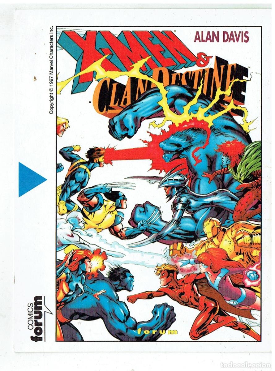 C&oacute;mics: POSTAL PUBLICIDAD FORUM: X- MEN CLANDESTINE. ALAN DAVIS.(Z/34.1)