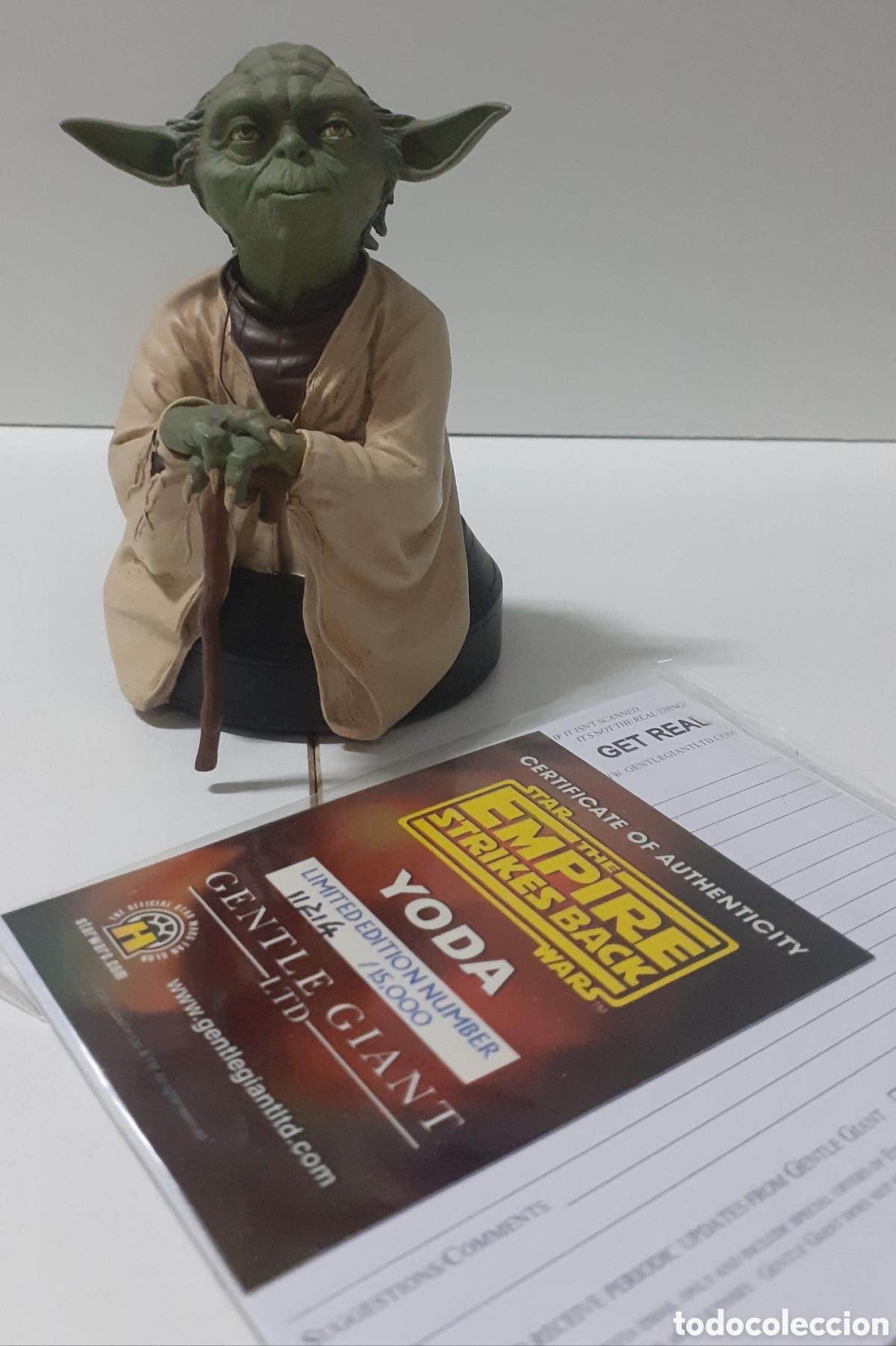 C&oacute;mics: Star Wars Yoda busto resina Gentle Giant