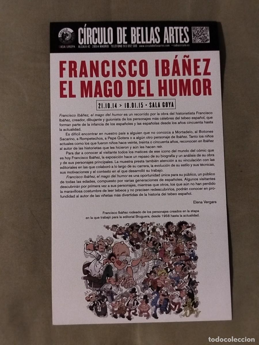 C&oacute;mics: Francisco Ib&aacute;&ntilde;ez el mago del humor. Folleto C&iacute;rculo Bellas Artes