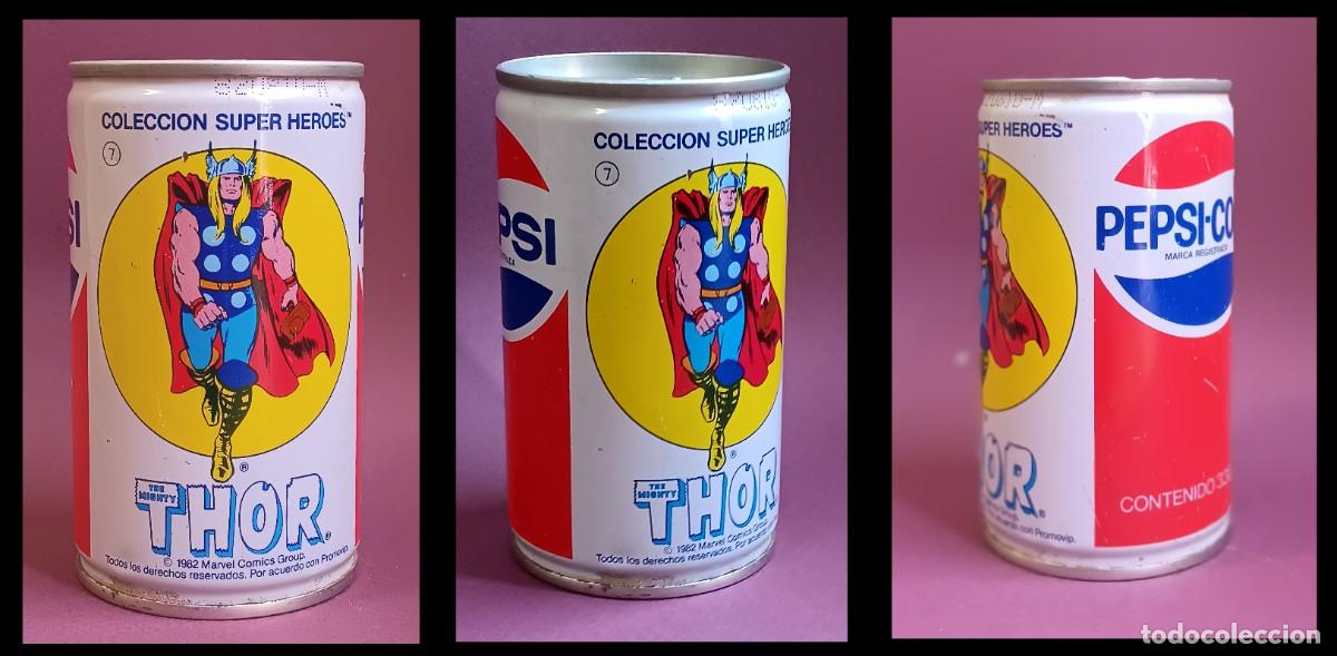 C&oacute;mics: LATA PEPSI MARVEL COMIC THOR. COLECCION 1982. - Foto 3