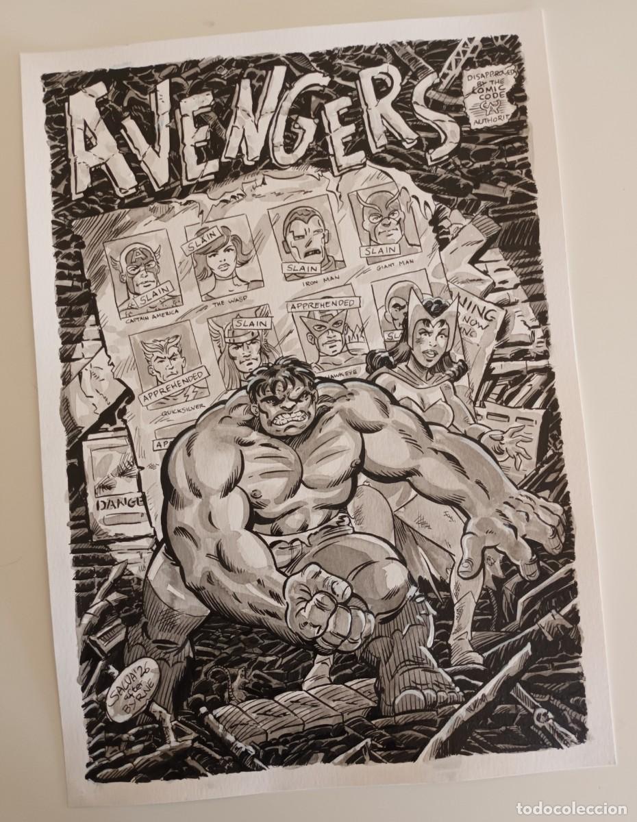 C&oacute;mics: Dibujo original basado en Dias de futuro pasado (X-Men)