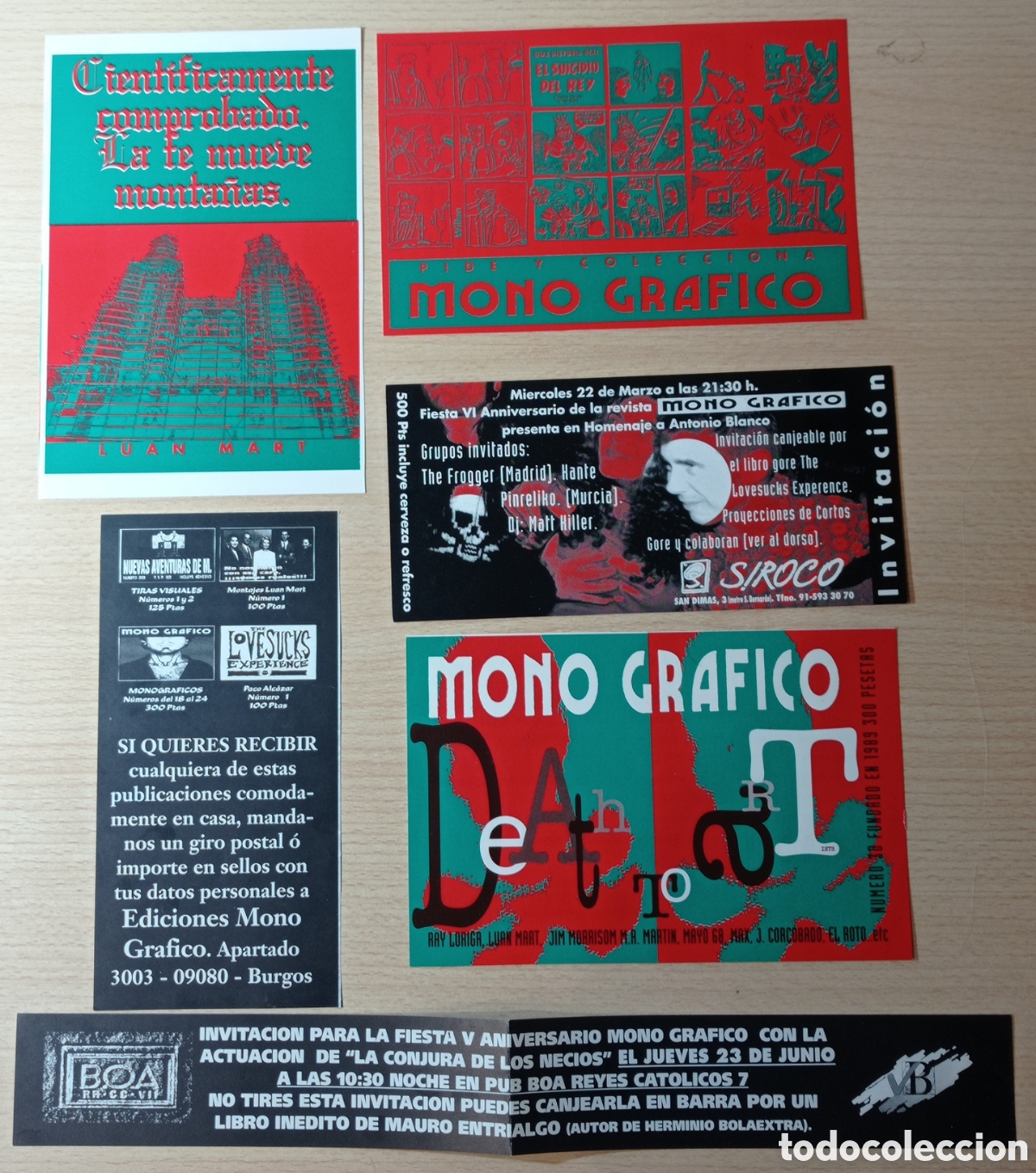 C&oacute;mics: MONO GRAFICO. 8 FLYERS PROMOS
