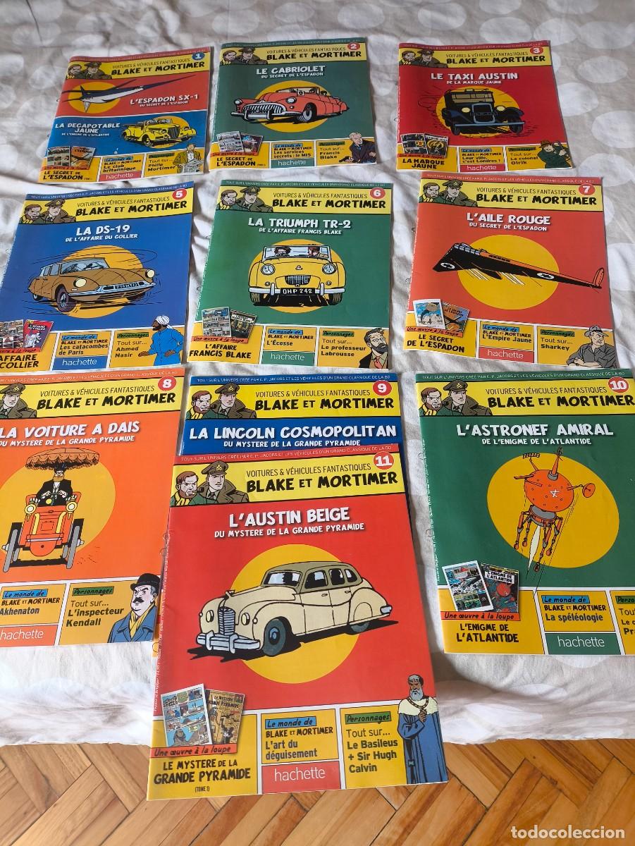 C&oacute;mics: Blake y Mortimer. 10 libritos colecci&oacute;n coches y clasificador de regalo