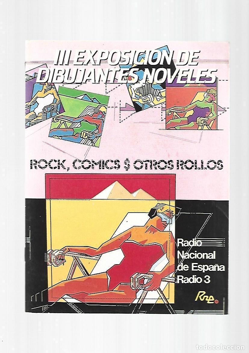 C&oacute;mics: III exposici&oacute;n de dibujantes noveles, 1984, buen estado. Caja DA