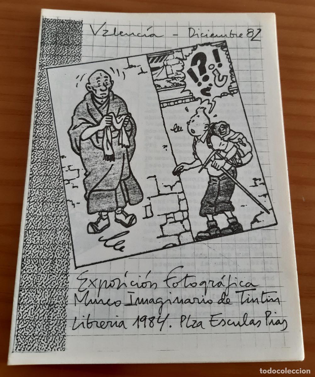 Comics: FOLLETO - EXPOSICI&Oacute;N FOTOGR&Aacute;FICA MUSEO IMAGINARIO DE TINTIN - LIBRER&Iacute;A 1984 - PERFECTO ESTADO
