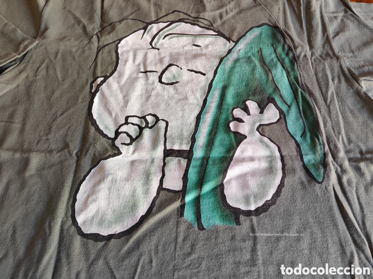 C&oacute;mics: Charlie Brown. Camiseta vintage XL. A&ntilde;os 90s