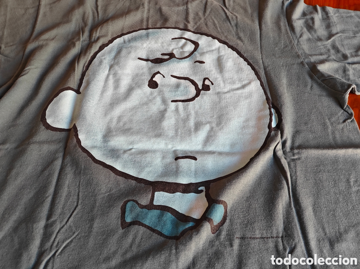 C&oacute;mics: Charlie Brown. Camiseta vintage XL. Original a&ntilde;os 90s