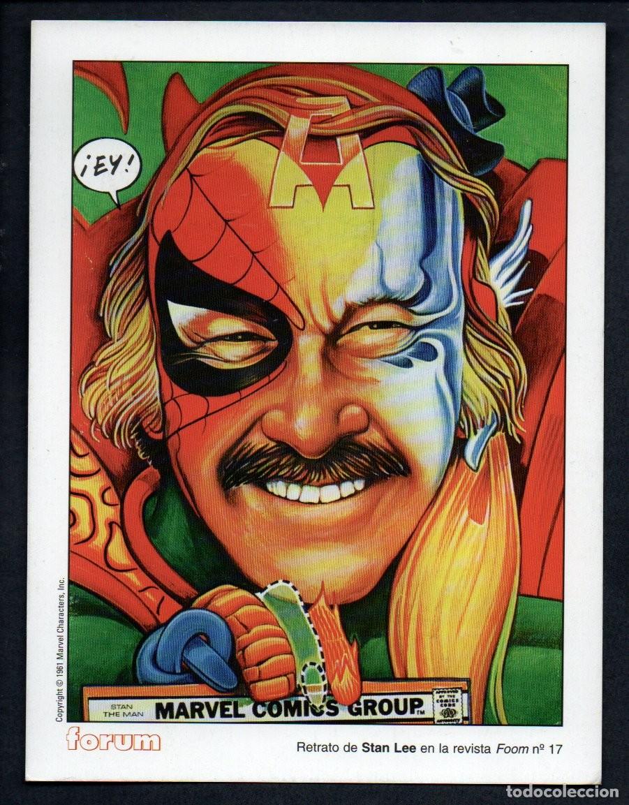 C&oacute;mics: POSTAL COMICS FORUM - STAN LEE. MARVEL COMICS GROUP 1961 14 X 18,3 CM.