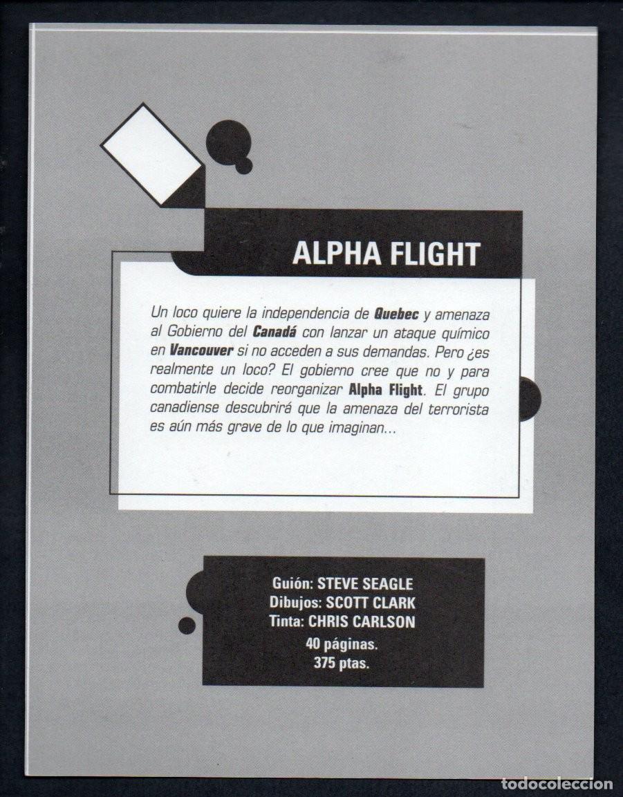 C&oacute;mics: POSTAL COMICS FORUM - ALPHA FLIGHT. MARVEL COMICS 1997. SEAGLE CLARK PEARSON. 14 X 18,3 CM. - Foto 2