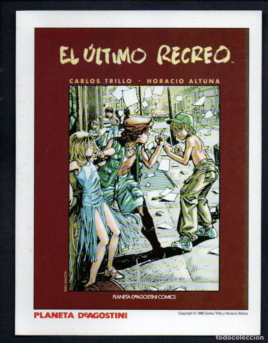 C&oacute;mics: POSTAL COMICS - PLANETA DeAGOSTINI 1998. EL ULTIMO RECREO. 14 X 18,3 CM.