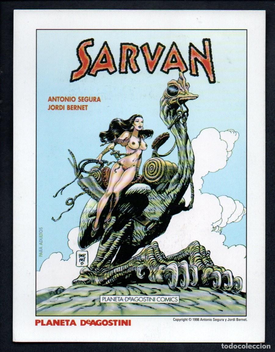 C&oacute;mics: POSTAL COMICS - PLANETA DeAGOSTINI. SARVAN. ANTONIO SEGURA Y JORDI BERNET 1998. 14 X 18,3 CM.