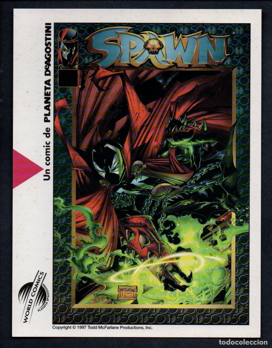 C&oacute;mics: POSTAL WORLD COMICS PLANETA DeAGOSTINI - SPAWN. TODD McFARLANE 1997. 14 X 18,3 CM.