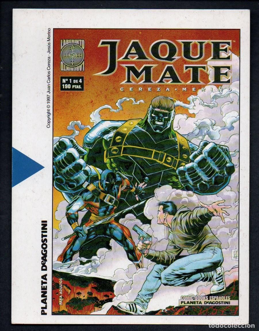 C&oacute;mics: POSTAL COMICS, PLANETA DeAGOSTINI. JAQUE MATE. COPYRIGHT CEREZA, MERINO 1997. 14 X 18,3 CM.