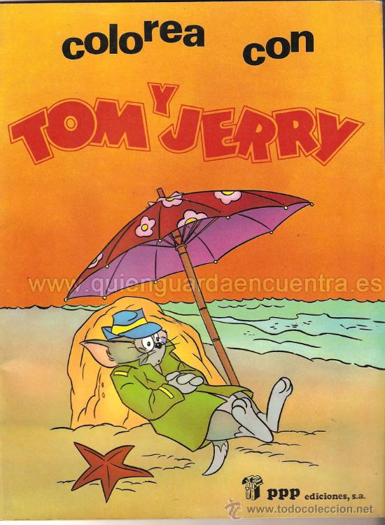 C&oacute;mics: Colorea con Tom y Jerry 1985 ppp ediciones. Nuevo. - Foto 1